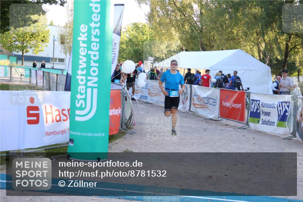 07.09.2025 - 19. Norderstedt Triathlon Zöllner http://msf.ph/oto/8781532 07.09.2025 17:43:43 Ziel 383, 429 meine-sportfotos.de