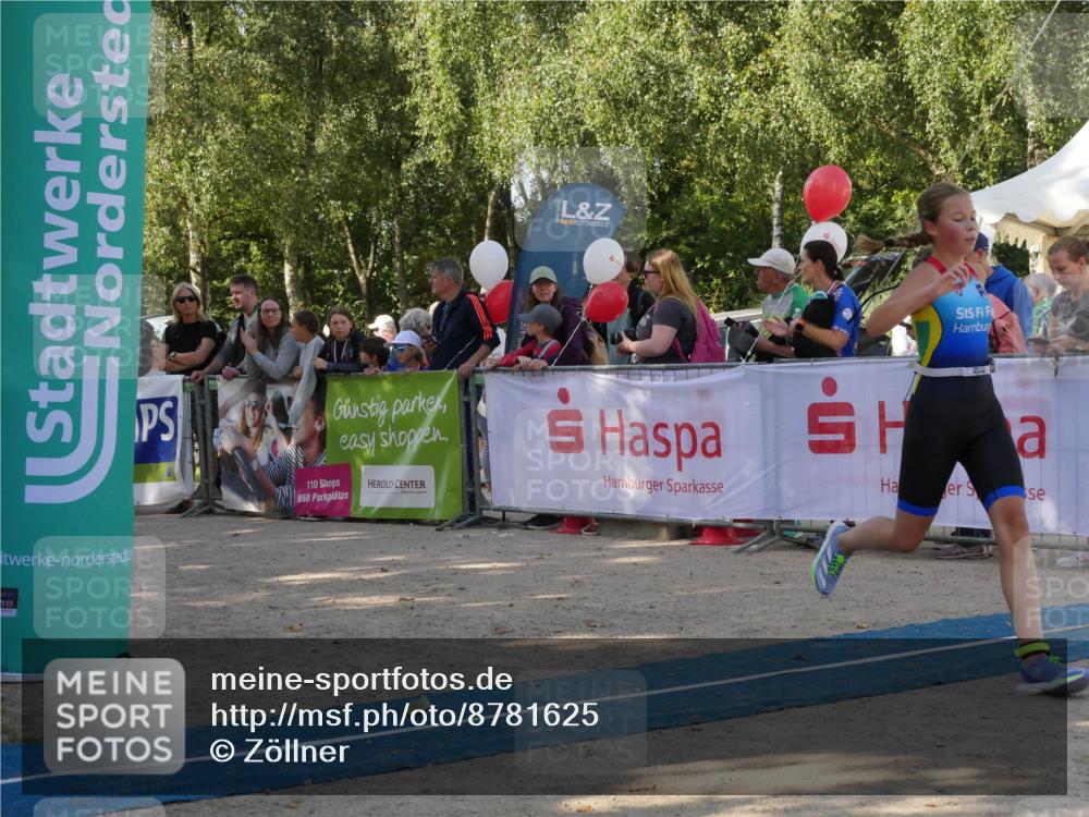 07.09.2025 - 19. Norderstedt Triathlon Zöllner http://msf.ph/oto/8781625 07.09.2025 10:58:38 Ziel 57, 129, 643, 693 meine-sportfotos.de
