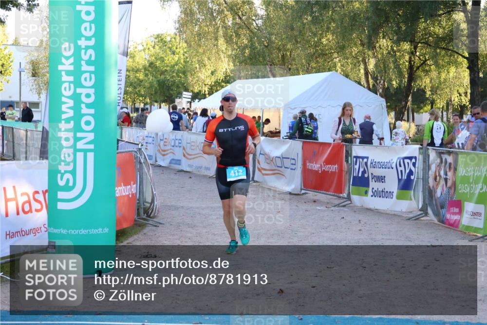 07.09.2025 - 19. Norderstedt Triathlon Zöllner http://msf.ph/oto/8781913 07.09.2025 17:44:26 Ziel 412 meine-sportfotos.de