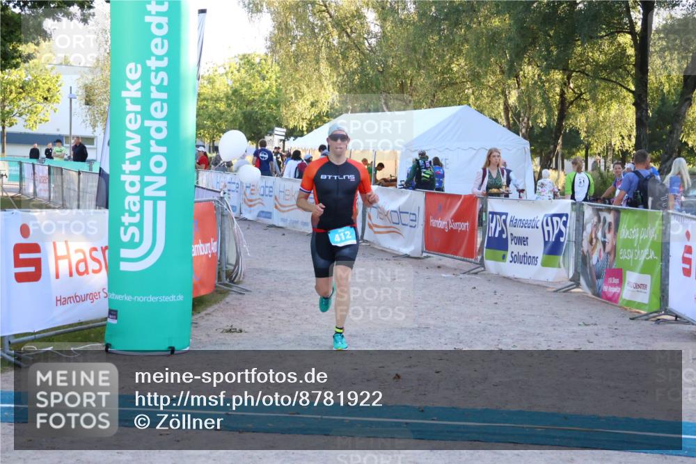 07.09.2025 - 19. Norderstedt Triathlon Zöllner http://msf.ph/oto/8781922 07.09.2025 17:44:26 Ziel 412 meine-sportfotos.de