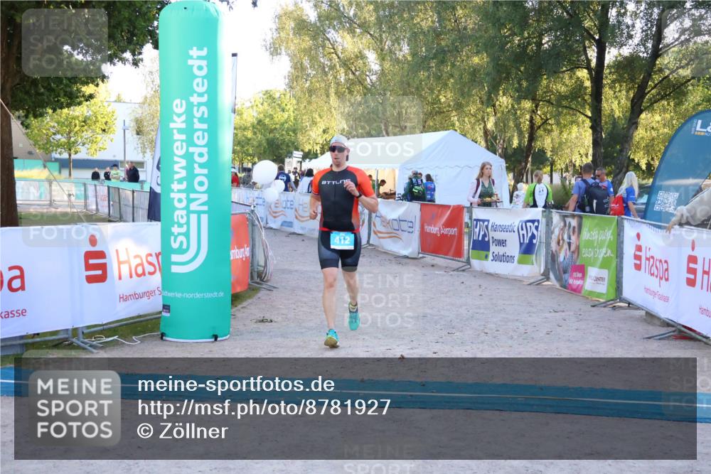 07.09.2025 - 19. Norderstedt Triathlon Zöllner http://msf.ph/oto/8781927 07.09.2025 17:44:27 Ziel 412 meine-sportfotos.de