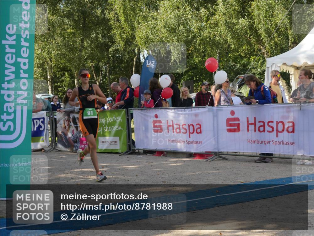 07.09.2025 - 19. Norderstedt Triathlon Zöllner http://msf.ph/oto/8781988 07.09.2025 11:00:32 Ziel 91, 674 meine-sportfotos.de