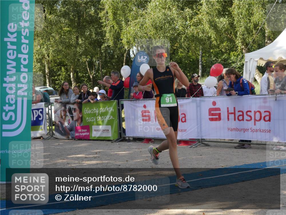 07.09.2025 - 19. Norderstedt Triathlon Zöllner http://msf.ph/oto/8782000 07.09.2025 11:00:32 Ziel 91, 674 meine-sportfotos.de