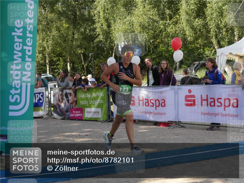 07.09.2025 - 19. Norderstedt Triathlon Zöllner http://msf.ph/oto/8782101 07.09.2025 11:01:17 Ziel 62, 123, 127 meine-sportfotos.de