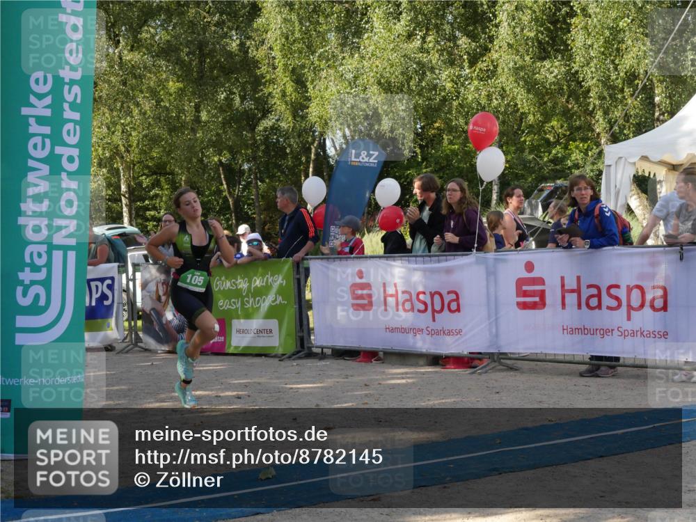 07.09.2025 - 19. Norderstedt Triathlon Zöllner http://msf.ph/oto/8782145 07.09.2025 11:01:29 Ziel 105, 635 meine-sportfotos.de