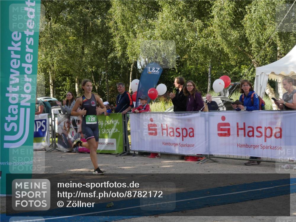 07.09.2025 - 19. Norderstedt Triathlon Zöllner http://msf.ph/oto/8782172 07.09.2025 11:01:40 Ziel 120 meine-sportfotos.de