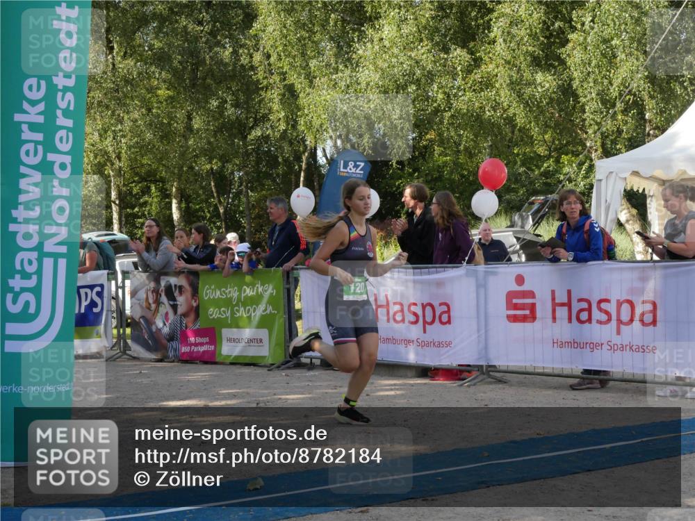 07.09.2025 - 19. Norderstedt Triathlon Zöllner http://msf.ph/oto/8782184 07.09.2025 11:01:40 Ziel 120 meine-sportfotos.de