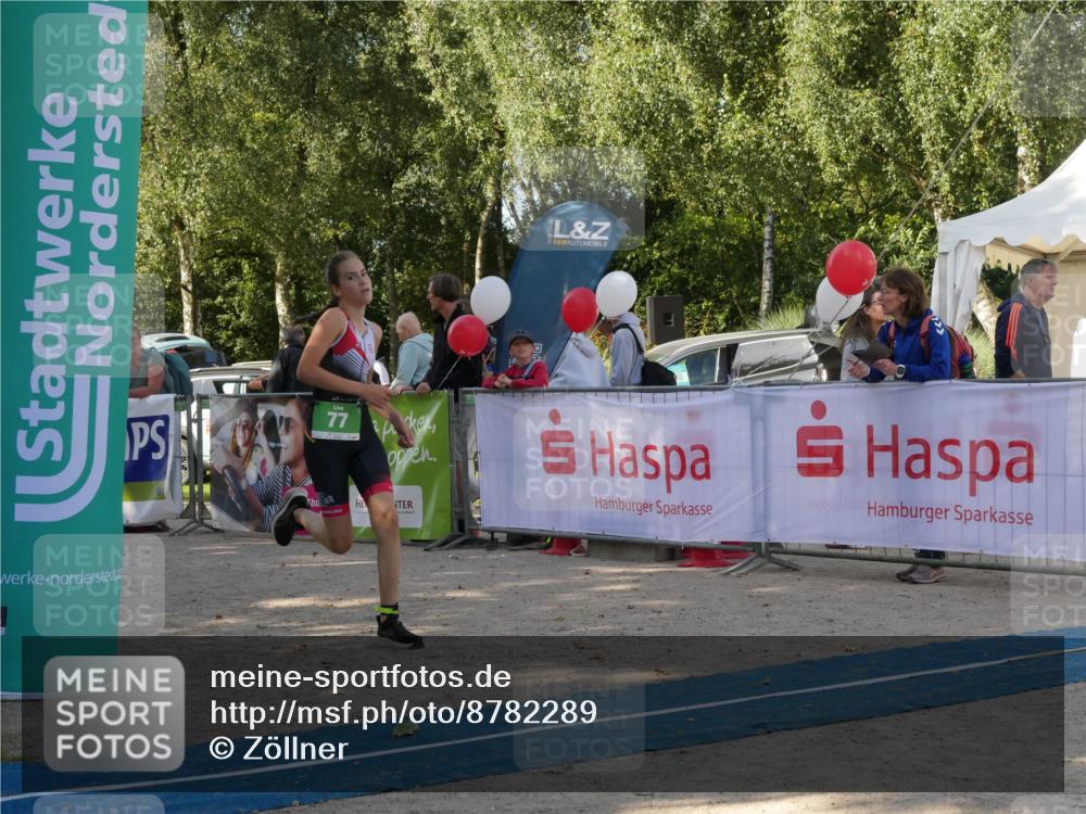 07.09.2025 - 19. Norderstedt Triathlon Zöllner http://msf.ph/oto/8782289 07.09.2025 11:02:27 Ziel 77 meine-sportfotos.de