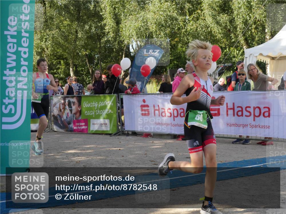07.09.2025 - 19. Norderstedt Triathlon Zöllner http://msf.ph/oto/8782548 07.09.2025 11:05:15 Ziel 80, 100, 641 meine-sportfotos.de