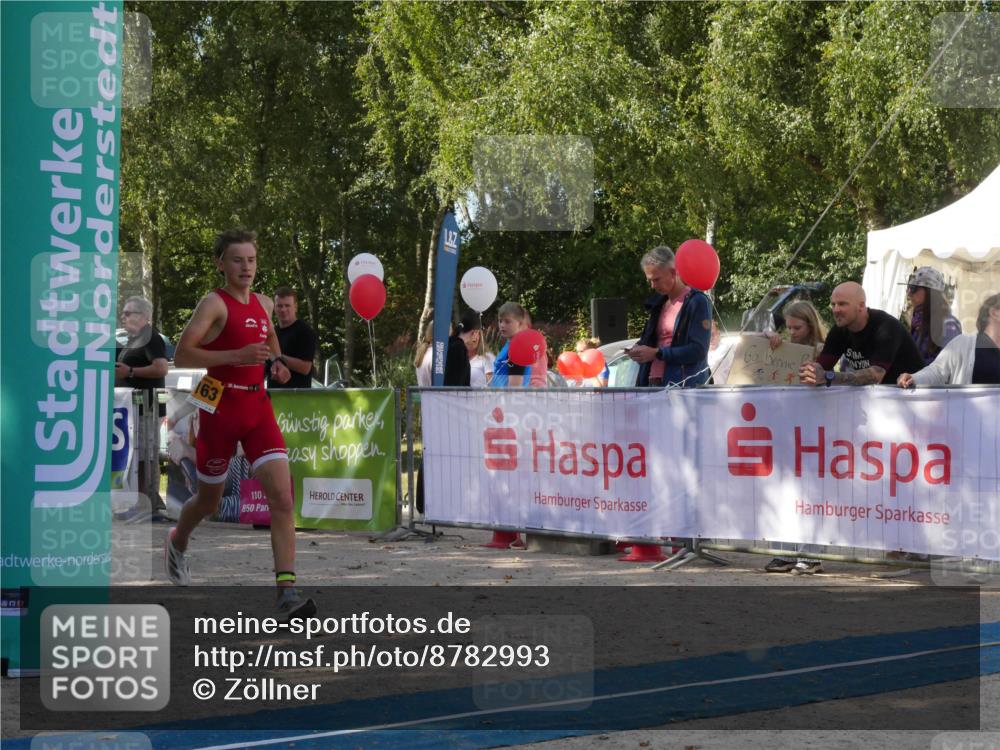 07.09.2025 - 19. Norderstedt Triathlon Zöllner http://msf.ph/oto/8782993 07.09.2025 11:45:05 Ziel 1163 meine-sportfotos.de