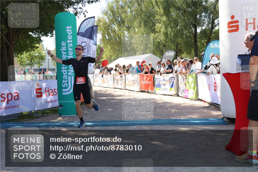 07.09.2025 - 19. Norderstedt Triathlon Zöllner http://msf.ph/oto/8783010 07.09.2025 13:02:54 Ziel 260 meine-sportfotos.de