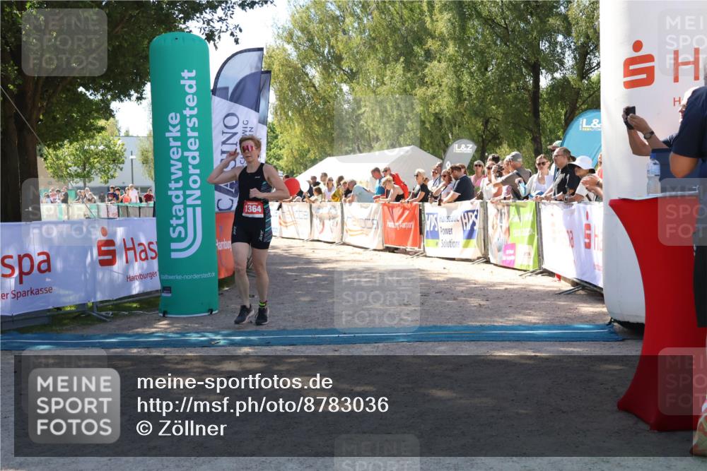 07.09.2025 - 19. Norderstedt Triathlon Zöllner http://msf.ph/oto/8783036 07.09.2025 13:03:21 Ziel 1364 meine-sportfotos.de