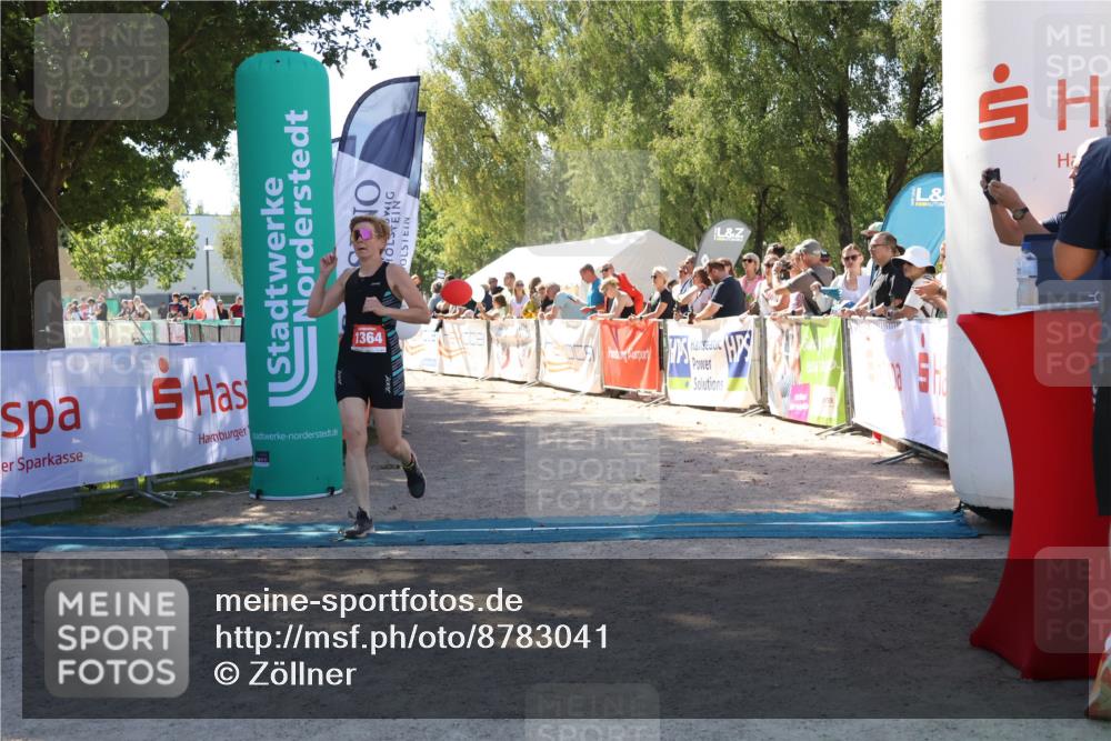 07.09.2025 - 19. Norderstedt Triathlon Zöllner http://msf.ph/oto/8783041 07.09.2025 13:03:22 Ziel 1364 meine-sportfotos.de