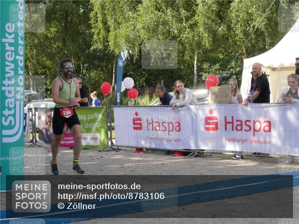 07.09.2025 - 19. Norderstedt Triathlon Zöllner http://msf.ph/oto/8783106 07.09.2025 11:49:27 Ziel 196, 1171, 1355 meine-sportfotos.de