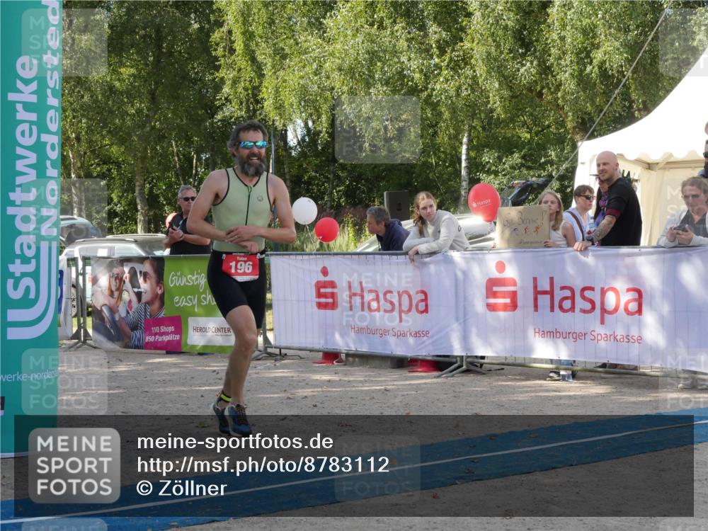 07.09.2025 - 19. Norderstedt Triathlon Zöllner http://msf.ph/oto/8783112 07.09.2025 11:49:27 Ziel 196, 1171, 1355 meine-sportfotos.de