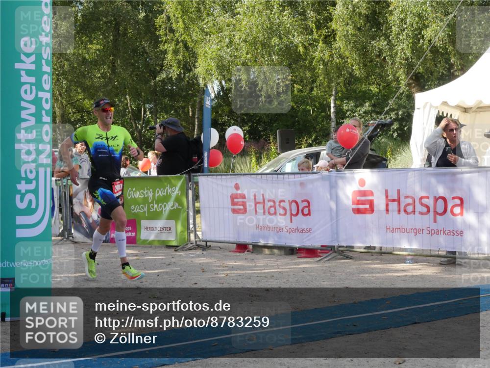 07.09.2025 - 19. Norderstedt Triathlon Zöllner http://msf.ph/oto/8783259 07.09.2025 11:52:33 Ziel 200 meine-sportfotos.de