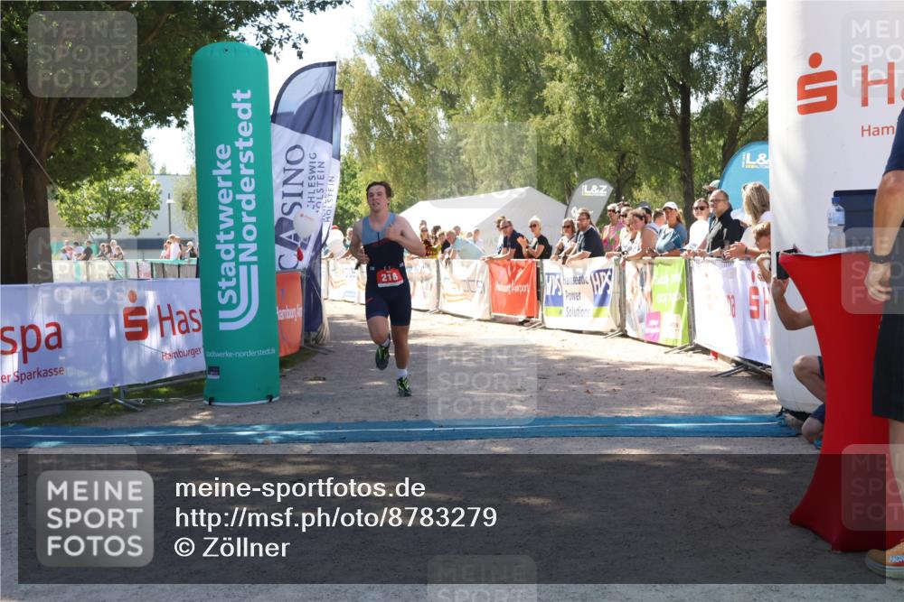 07.09.2025 - 19. Norderstedt Triathlon Zöllner http://msf.ph/oto/8783279 07.09.2025 13:04:09 Ziel 218 meine-sportfotos.de