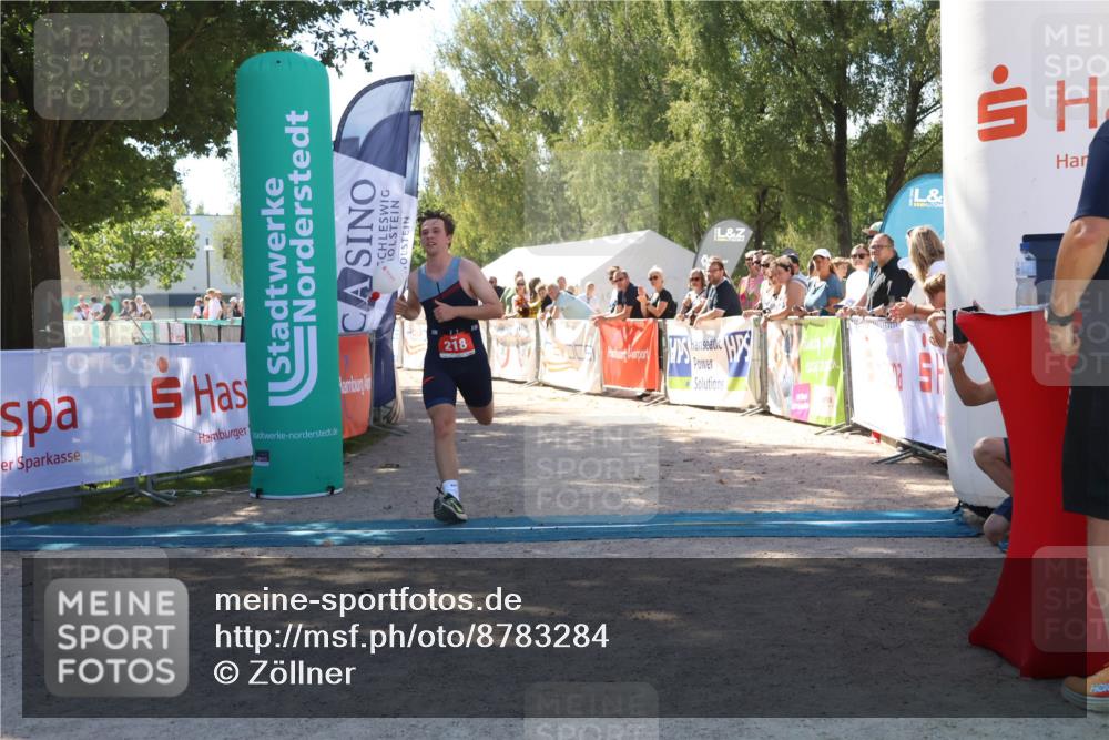 07.09.2025 - 19. Norderstedt Triathlon Zöllner http://msf.ph/oto/8783284 07.09.2025 13:04:09 Ziel 218 meine-sportfotos.de