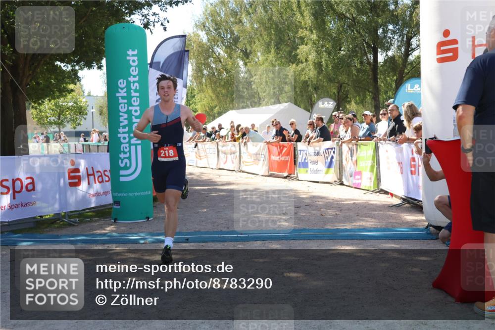 07.09.2025 - 19. Norderstedt Triathlon Zöllner http://msf.ph/oto/8783290 07.09.2025 13:04:10 Ziel 218 meine-sportfotos.de