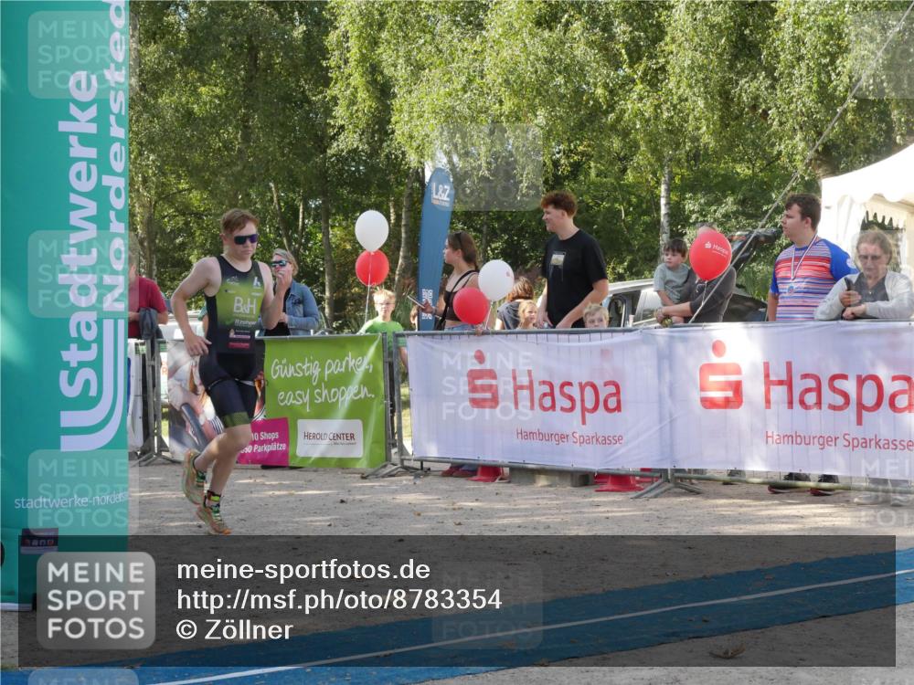 07.09.2025 - 19. Norderstedt Triathlon Zöllner http://msf.ph/oto/8783354 07.09.2025 11:54:09 Ziel 1180 meine-sportfotos.de