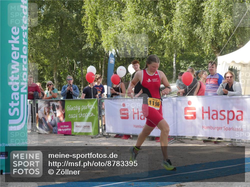07.09.2025 - 19. Norderstedt Triathlon Zöllner http://msf.ph/oto/8783395 07.09.2025 11:54:25 Ziel 1168, 1196 meine-sportfotos.de