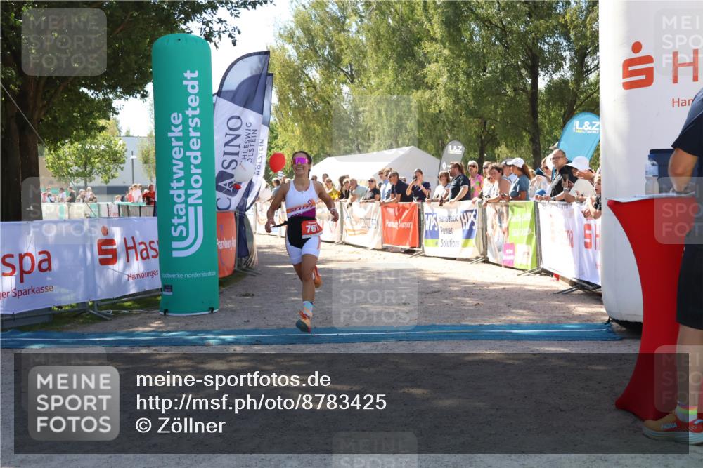 07.09.2025 - 19. Norderstedt Triathlon Zöllner http://msf.ph/oto/8783425 07.09.2025 13:04:54 Ziel  meine-sportfotos.de