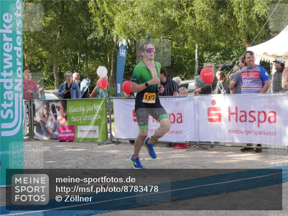 07.09.2025 - 19. Norderstedt Triathlon Zöllner http://msf.ph/oto/8783478 07.09.2025 11:55:53 Ziel 1173, 1202 meine-sportfotos.de