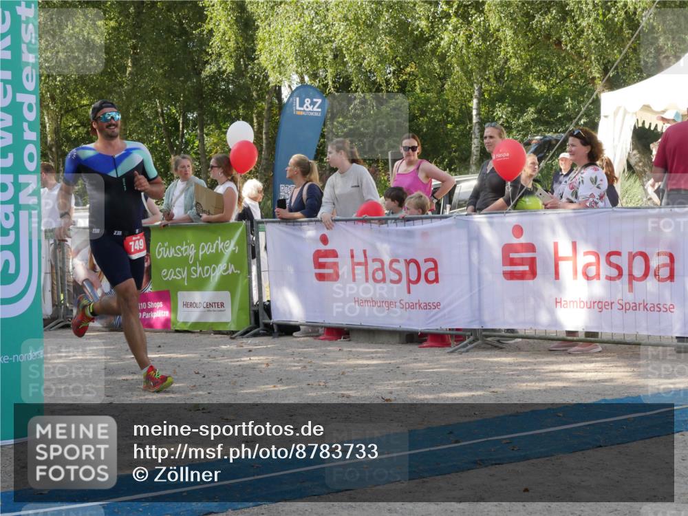 07.09.2025 - 19. Norderstedt Triathlon Zöllner http://msf.ph/oto/8783733 07.09.2025 12:00:48 Ziel 749, 1184 meine-sportfotos.de