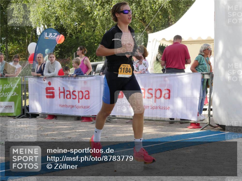 07.09.2025 - 19. Norderstedt Triathlon Zöllner http://msf.ph/oto/8783779 07.09.2025 12:00:53 Ziel 749, 1184 meine-sportfotos.de