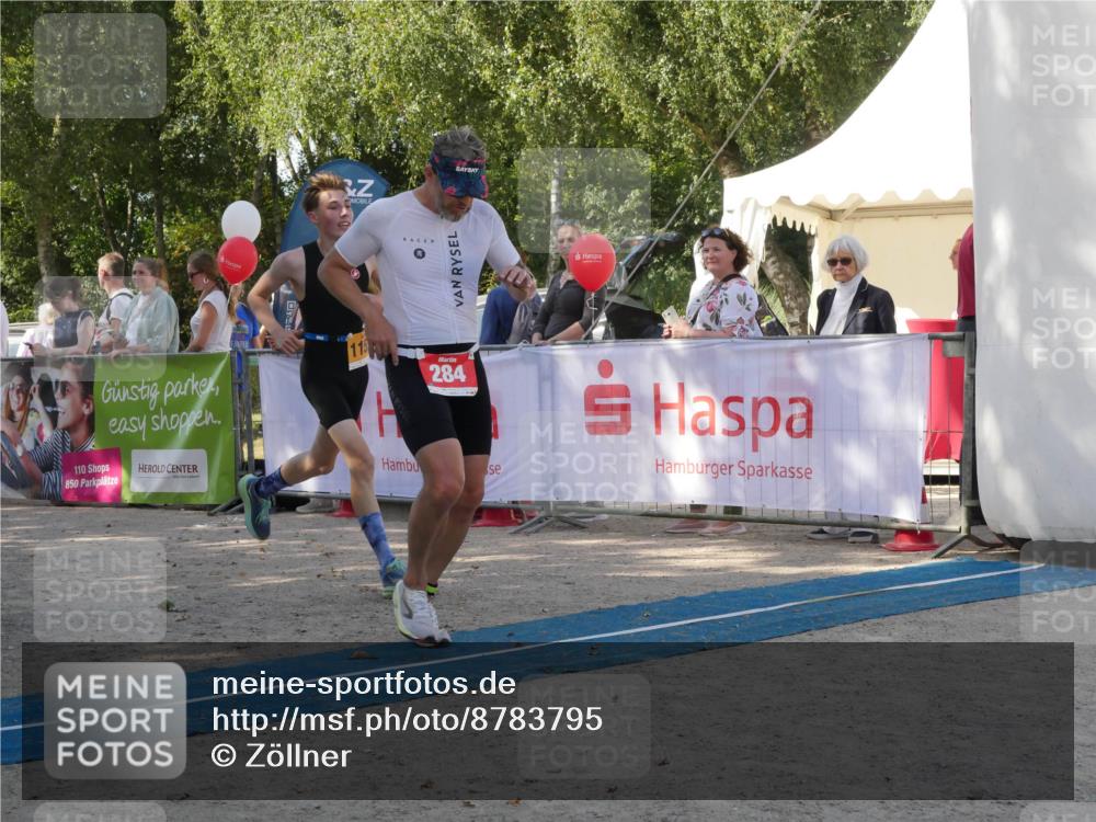 07.09.2025 - 19. Norderstedt Triathlon Zöllner http://msf.ph/oto/8783795 07.09.2025 12:01:21 Ziel 284, 1152 meine-sportfotos.de