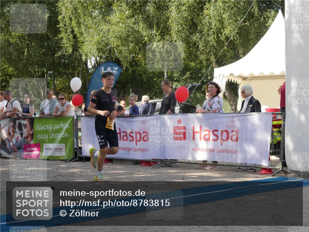 07.09.2025 - 19. Norderstedt Triathlon Zöllner http://msf.ph/oto/8783815 07.09.2025 12:01:33 Ziel 1156 meine-sportfotos.de