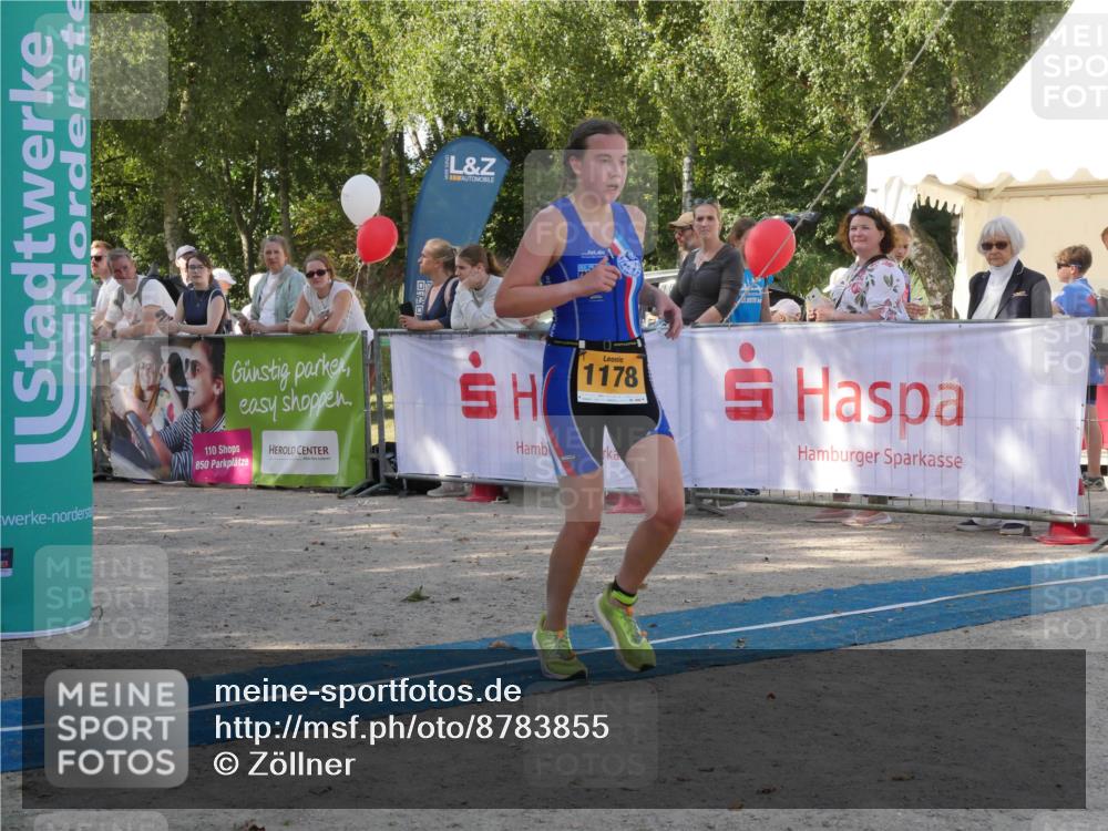 07.09.2025 - 19. Norderstedt Triathlon Zöllner http://msf.ph/oto/8783855 07.09.2025 12:02:03 Ziel 774, 1178 meine-sportfotos.de