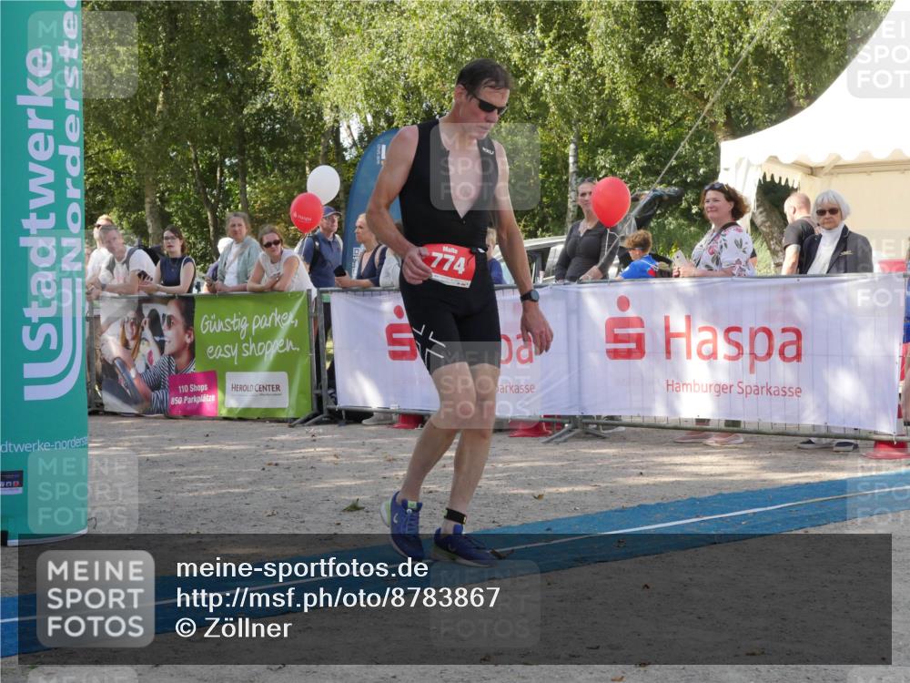 07.09.2025 - 19. Norderstedt Triathlon Zöllner http://msf.ph/oto/8783867 07.09.2025 12:02:05 Ziel 774, 1178 meine-sportfotos.de