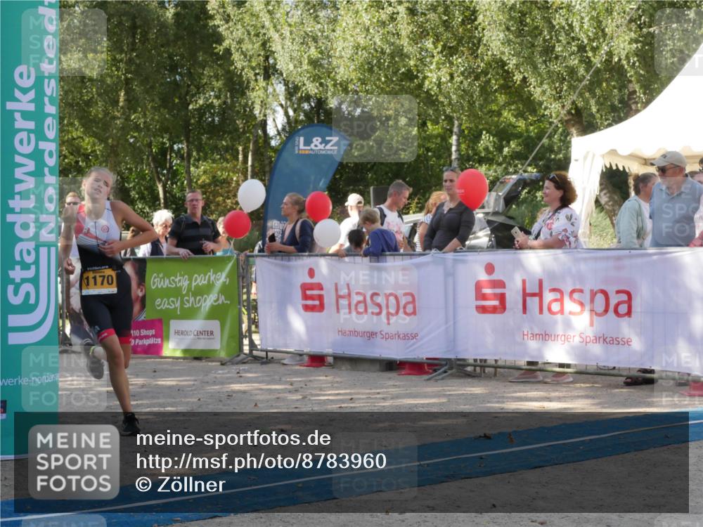 07.09.2025 - 19. Norderstedt Triathlon Zöllner http://msf.ph/oto/8783960 07.09.2025 12:04:09 Ziel 1170 meine-sportfotos.de