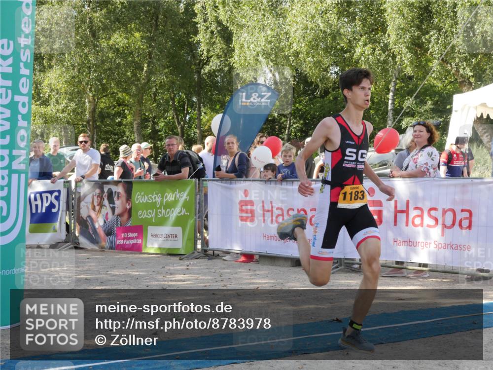 07.09.2025 - 19. Norderstedt Triathlon Zöllner http://msf.ph/oto/8783978 07.09.2025 12:04:28 Ziel 1183 meine-sportfotos.de