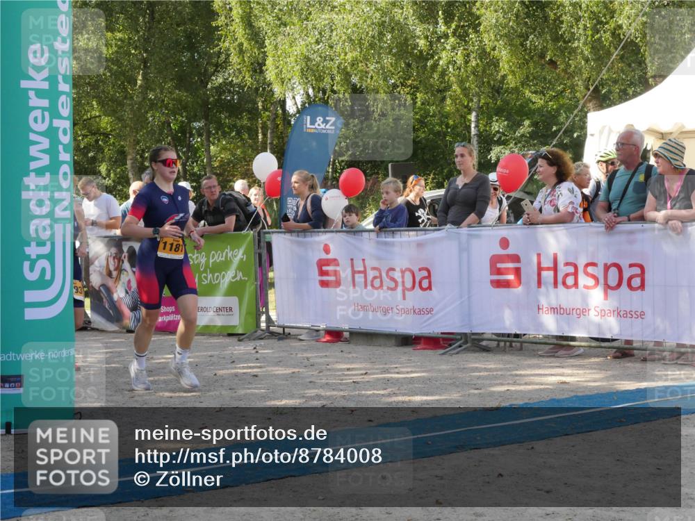07.09.2025 - 19. Norderstedt Triathlon Zöllner http://msf.ph/oto/8784008 07.09.2025 12:05:57 Ziel 1181, 1193 meine-sportfotos.de