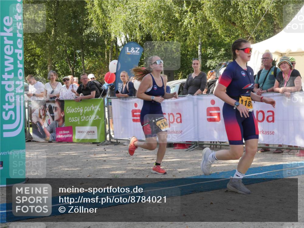07.09.2025 - 19. Norderstedt Triathlon Zöllner http://msf.ph/oto/8784021 07.09.2025 12:05:58 Ziel 1181, 1193 meine-sportfotos.de