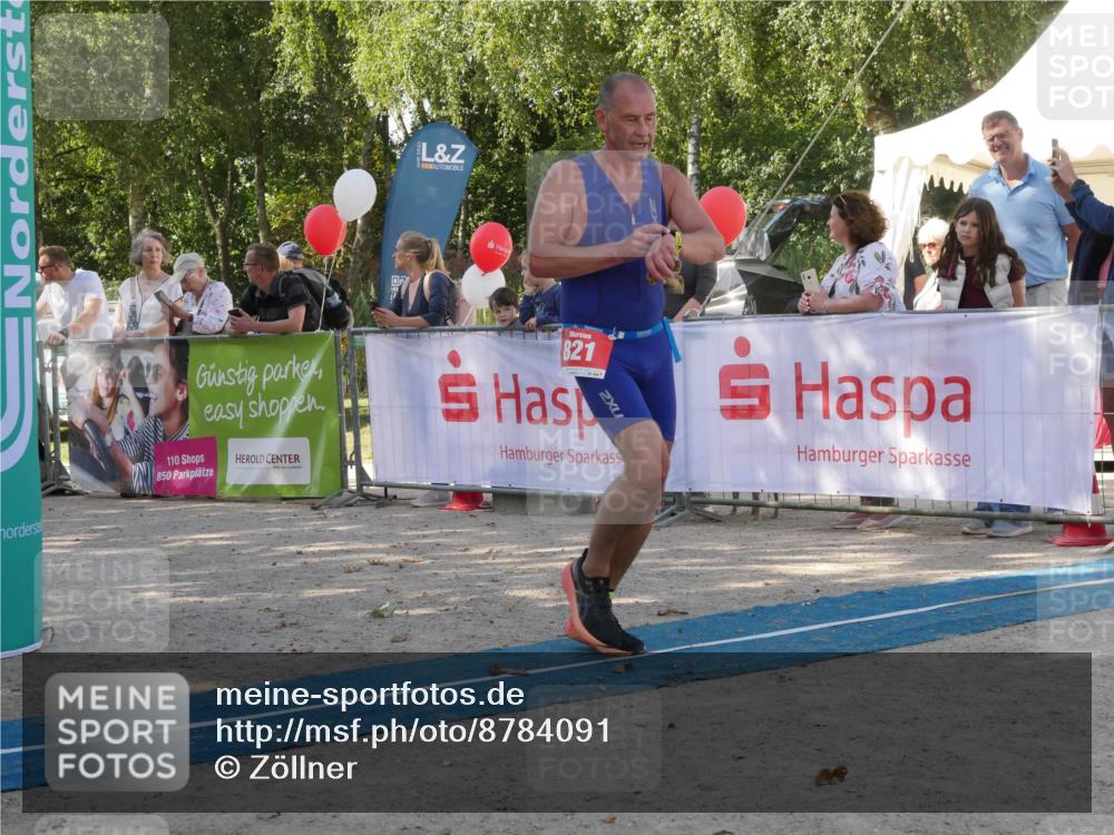 07.09.2025 - 19. Norderstedt Triathlon Zöllner http://msf.ph/oto/8784091 07.09.2025 12:07:43 Ziel 821 meine-sportfotos.de