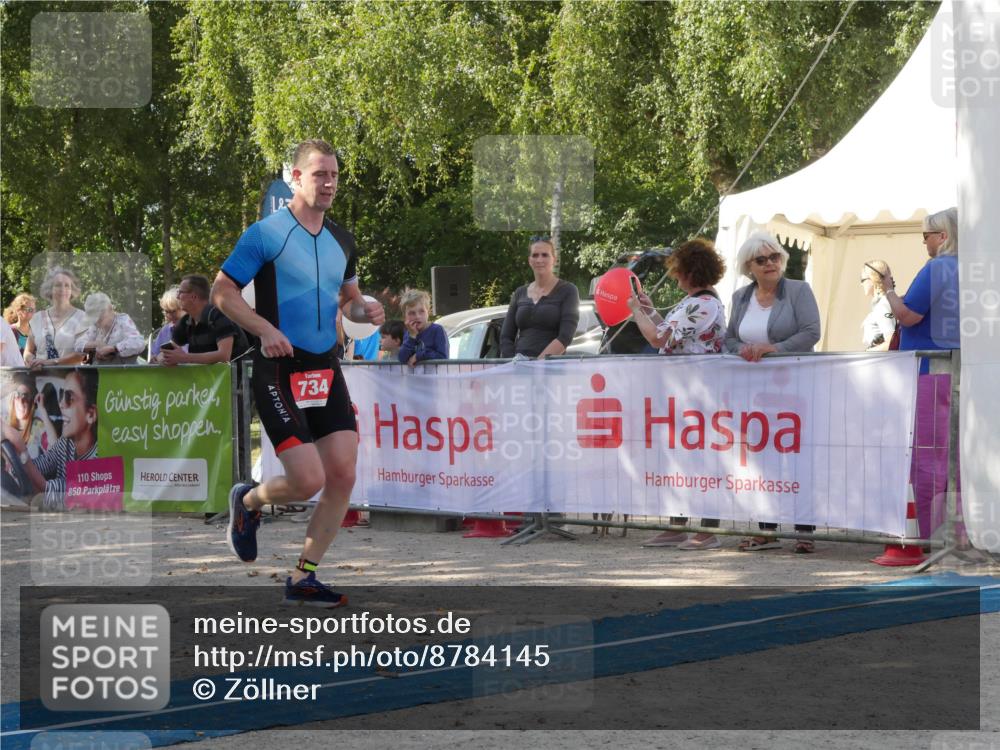 07.09.2025 - 19. Norderstedt Triathlon Zöllner http://msf.ph/oto/8784145 07.09.2025 12:08:29 Ziel 734 meine-sportfotos.de