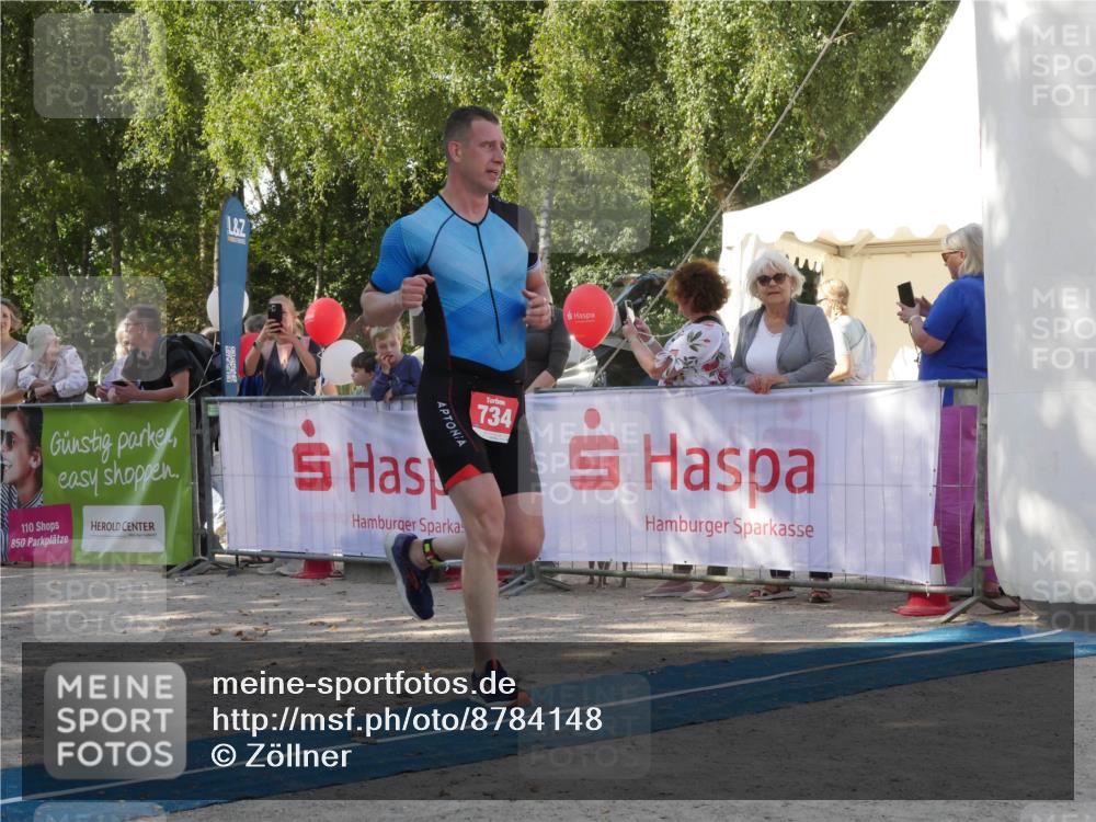 07.09.2025 - 19. Norderstedt Triathlon Zöllner http://msf.ph/oto/8784148 07.09.2025 12:08:30 Ziel 734 meine-sportfotos.de