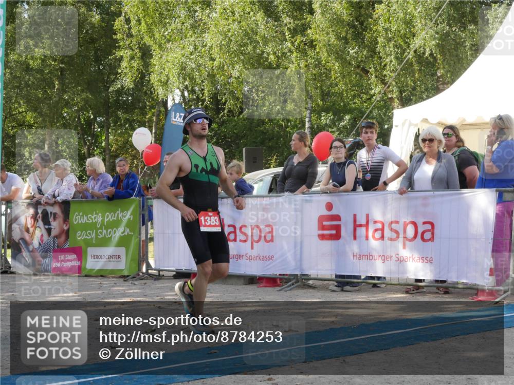 07.09.2025 - 19. Norderstedt Triathlon Zöllner http://msf.ph/oto/8784253 07.09.2025 12:10:04 Ziel 1383 meine-sportfotos.de