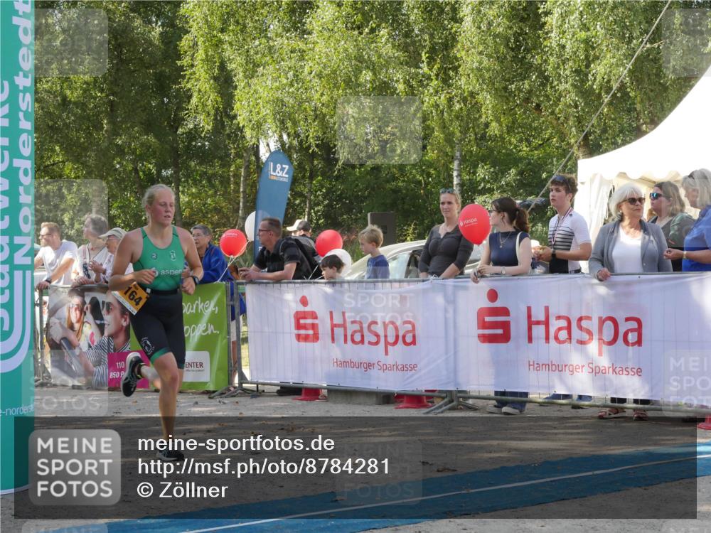 07.09.2025 - 19. Norderstedt Triathlon Zöllner http://msf.ph/oto/8784281 07.09.2025 12:10:42 Ziel 1164, 1279 meine-sportfotos.de