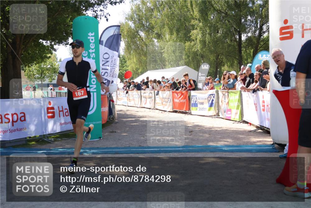 07.09.2025 - 19. Norderstedt Triathlon Zöllner http://msf.ph/oto/8784298 07.09.2025 13:08:35 Ziel 167 meine-sportfotos.de