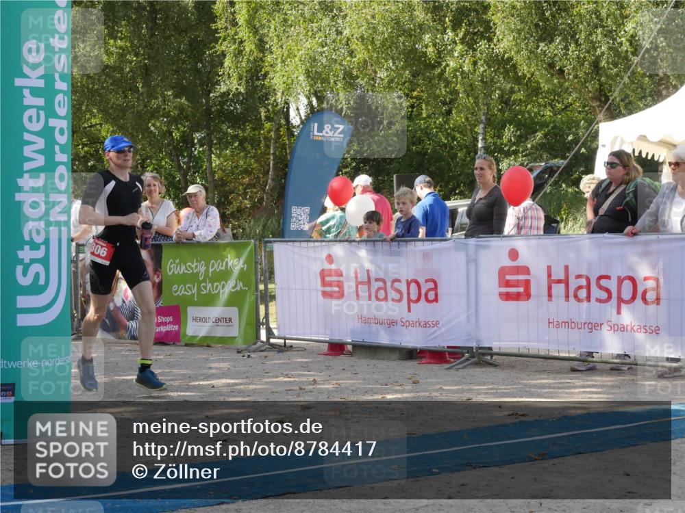07.09.2025 - 19. Norderstedt Triathlon Zöllner http://msf.ph/oto/8784417 07.09.2025 12:14:15 Ziel 306 meine-sportfotos.de