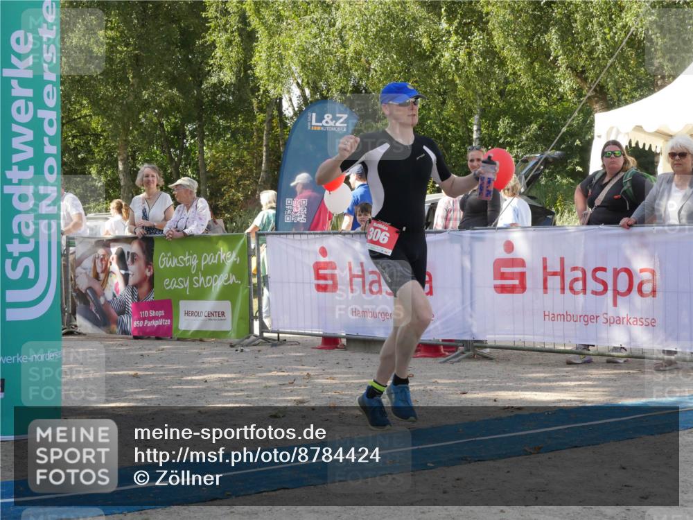 07.09.2025 - 19. Norderstedt Triathlon Zöllner http://msf.ph/oto/8784424 07.09.2025 12:14:16 Ziel 306 meine-sportfotos.de