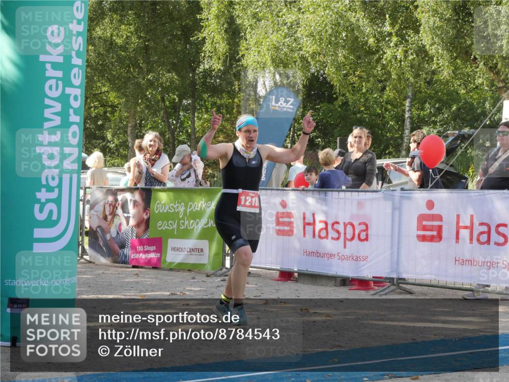 07.09.2025 - 19. Norderstedt Triathlon Zöllner http://msf.ph/oto/8784543 07.09.2025 12:17:39 Ziel 1218 meine-sportfotos.de