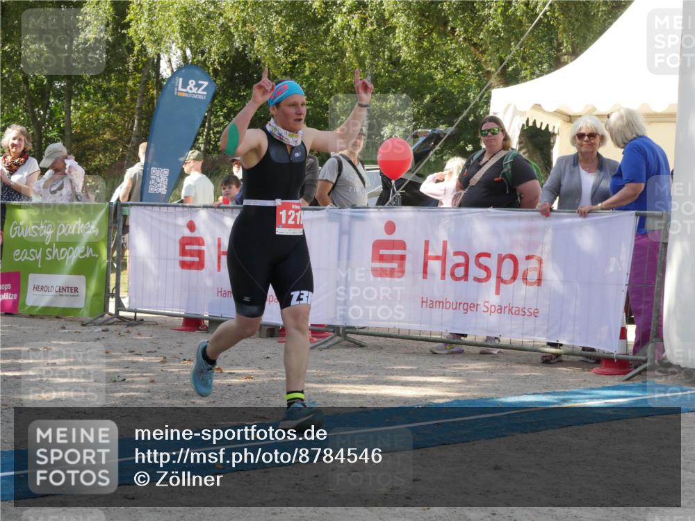07.09.2025 - 19. Norderstedt Triathlon Zöllner http://msf.ph/oto/8784546 07.09.2025 12:17:40 Ziel 1218 meine-sportfotos.de