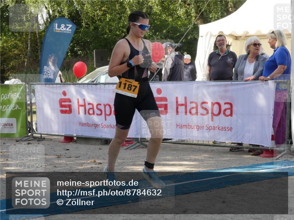07.09.2025 - 19. Norderstedt Triathlon Zöllner http://msf.ph/oto/8784632 07.09.2025 12:19:40 Ziel 1187 meine-sportfotos.de