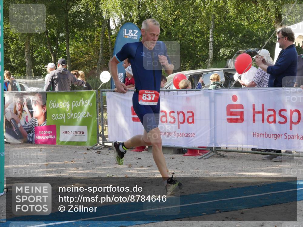 07.09.2025 - 19. Norderstedt Triathlon Zöllner http://msf.ph/oto/8784646 07.09.2025 12:20:13 Ziel 837, 862 meine-sportfotos.de