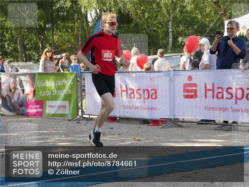 07.09.2025 - 19. Norderstedt Triathlon Zöllner http://msf.ph/oto/8784661 07.09.2025 12:20:17 Ziel 837, 862 meine-sportfotos.de